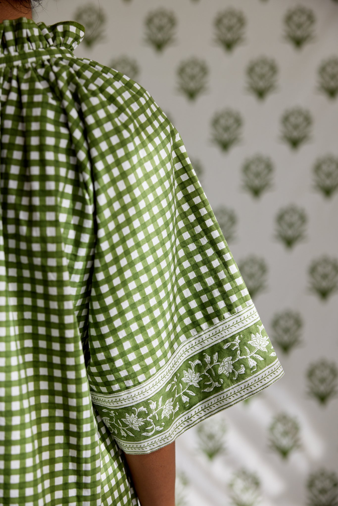 Yuva Dress in Moss