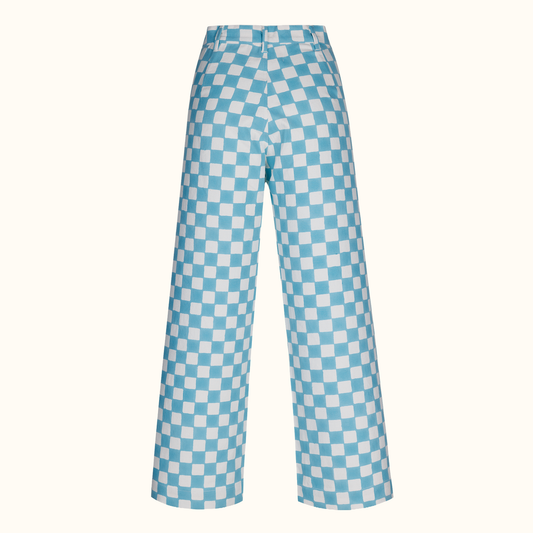 Disco Pants in Check Print