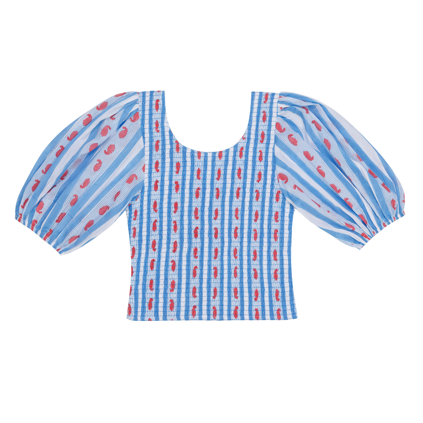 Amelia Top in RIbbon Print