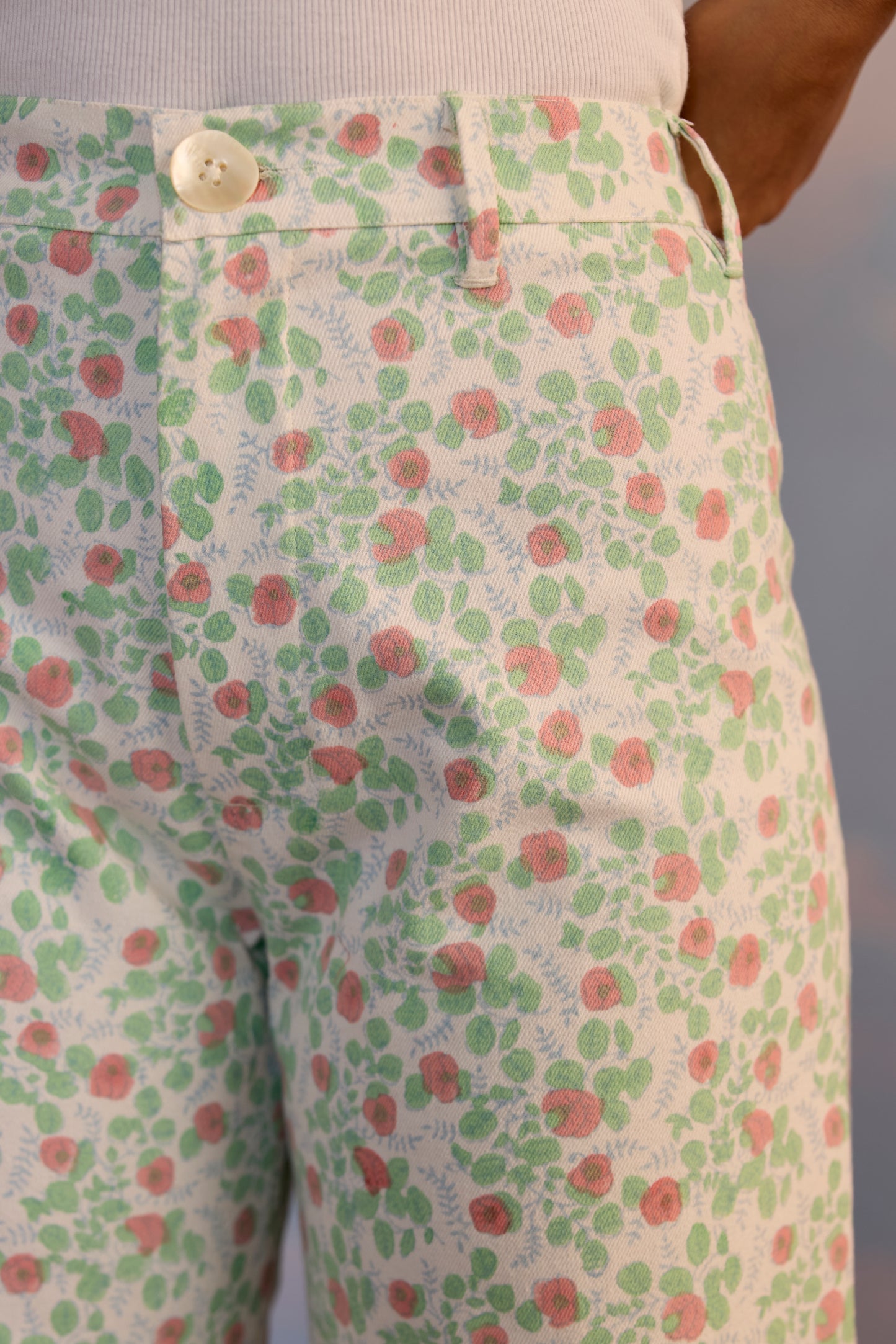 Disco Pants in Blueberry Print