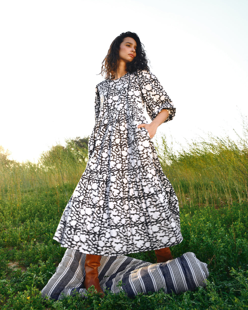 Orti Dress in Midnight