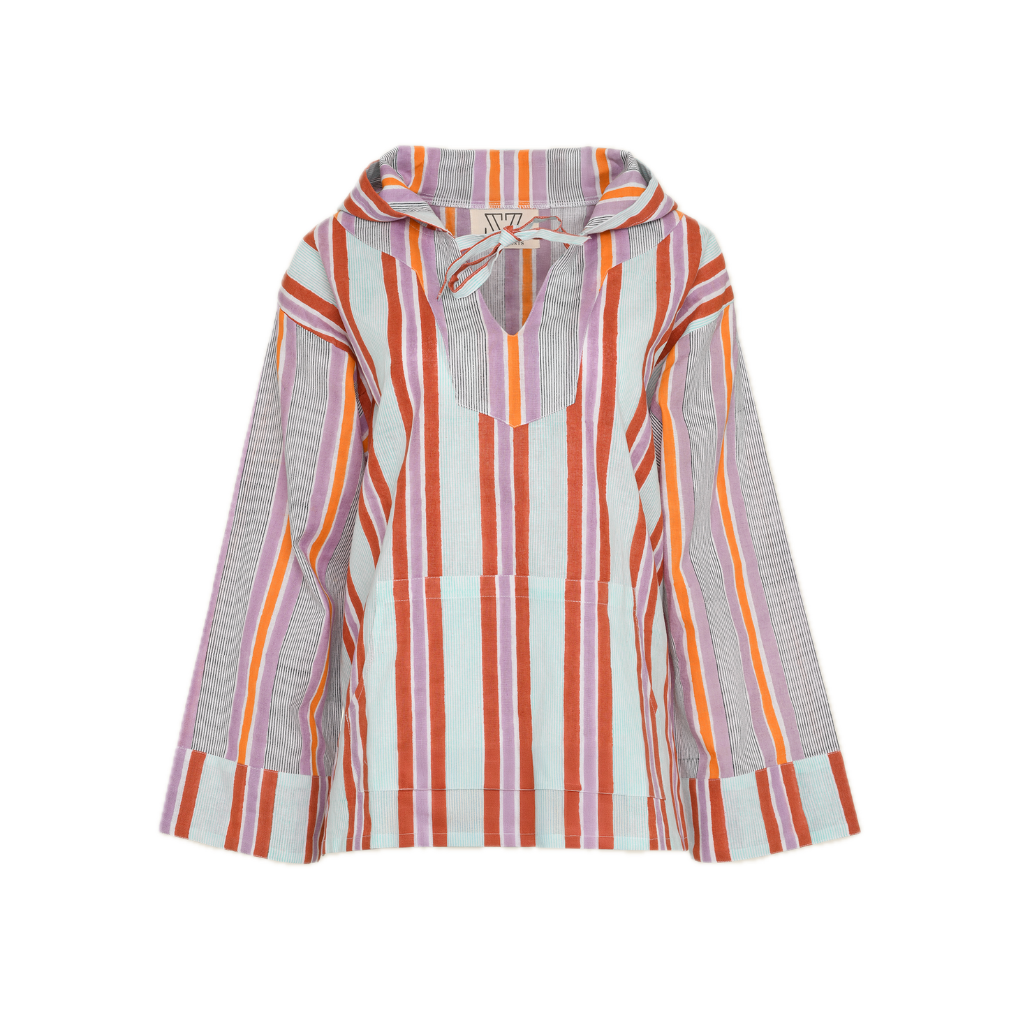 Surf Pullover in Mixed Seaside Stripes