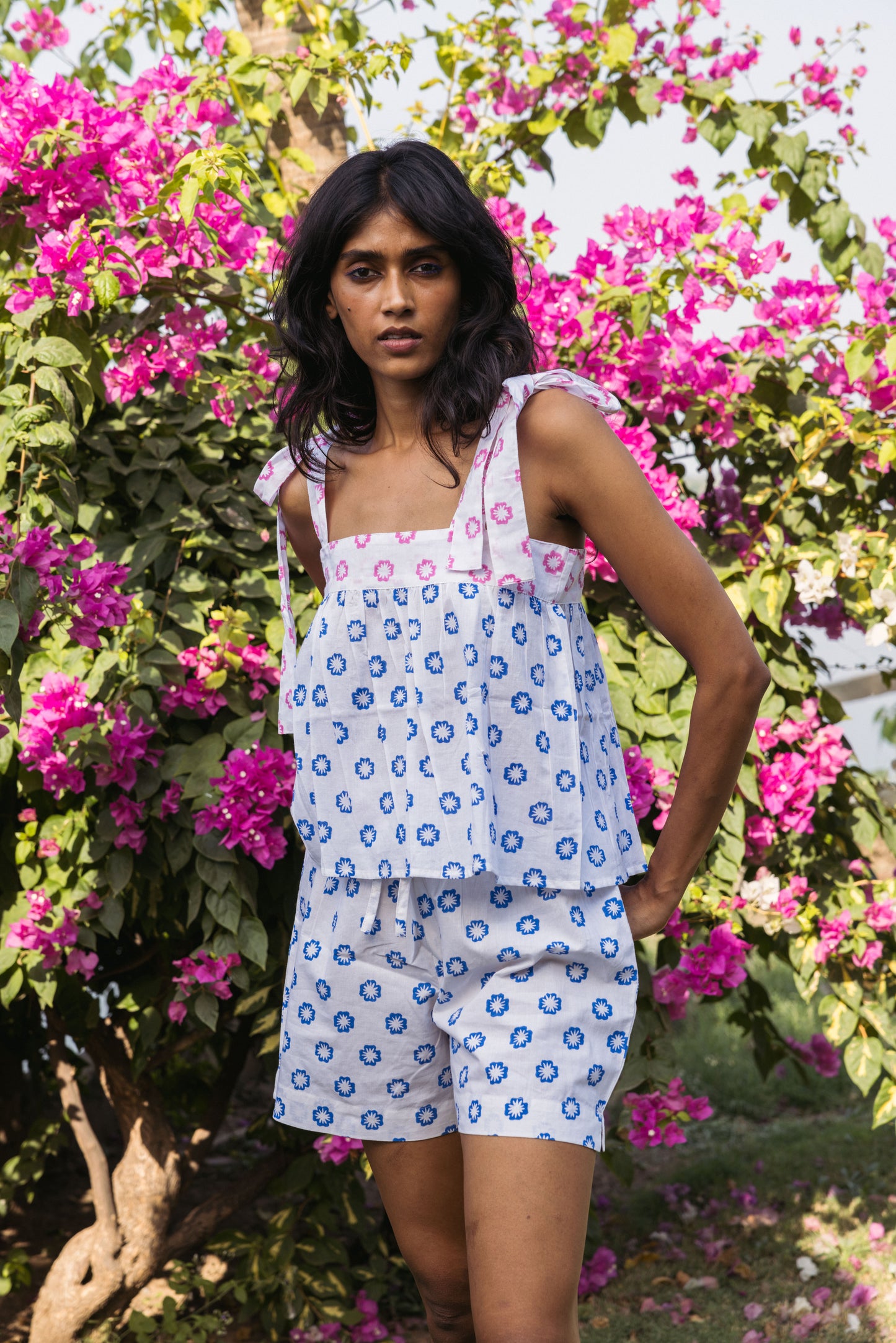 Emma Tank in Daffodil Print