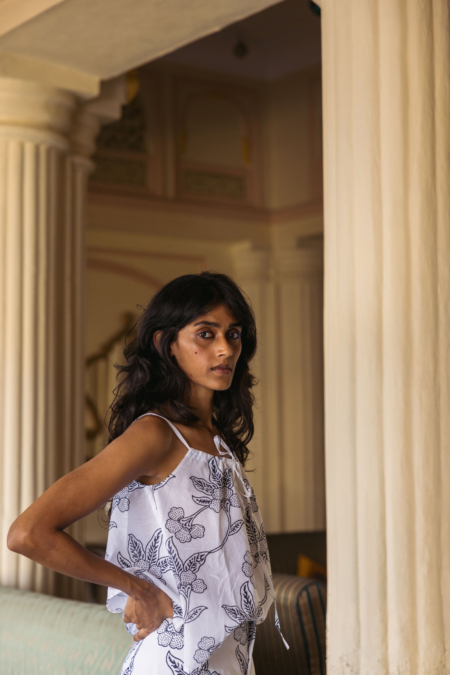 Goa Tank in Orchid Print