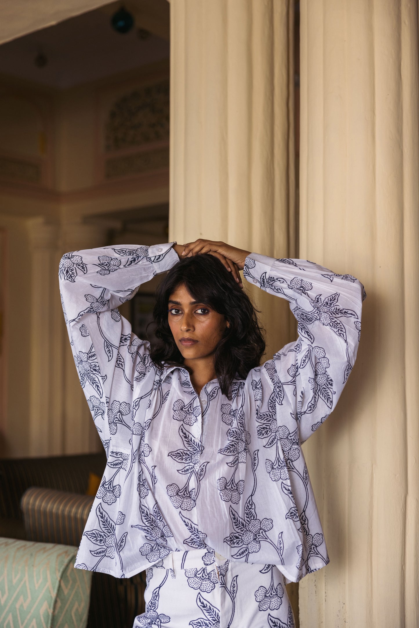 Final Sale: Kali Top in Orchid Print