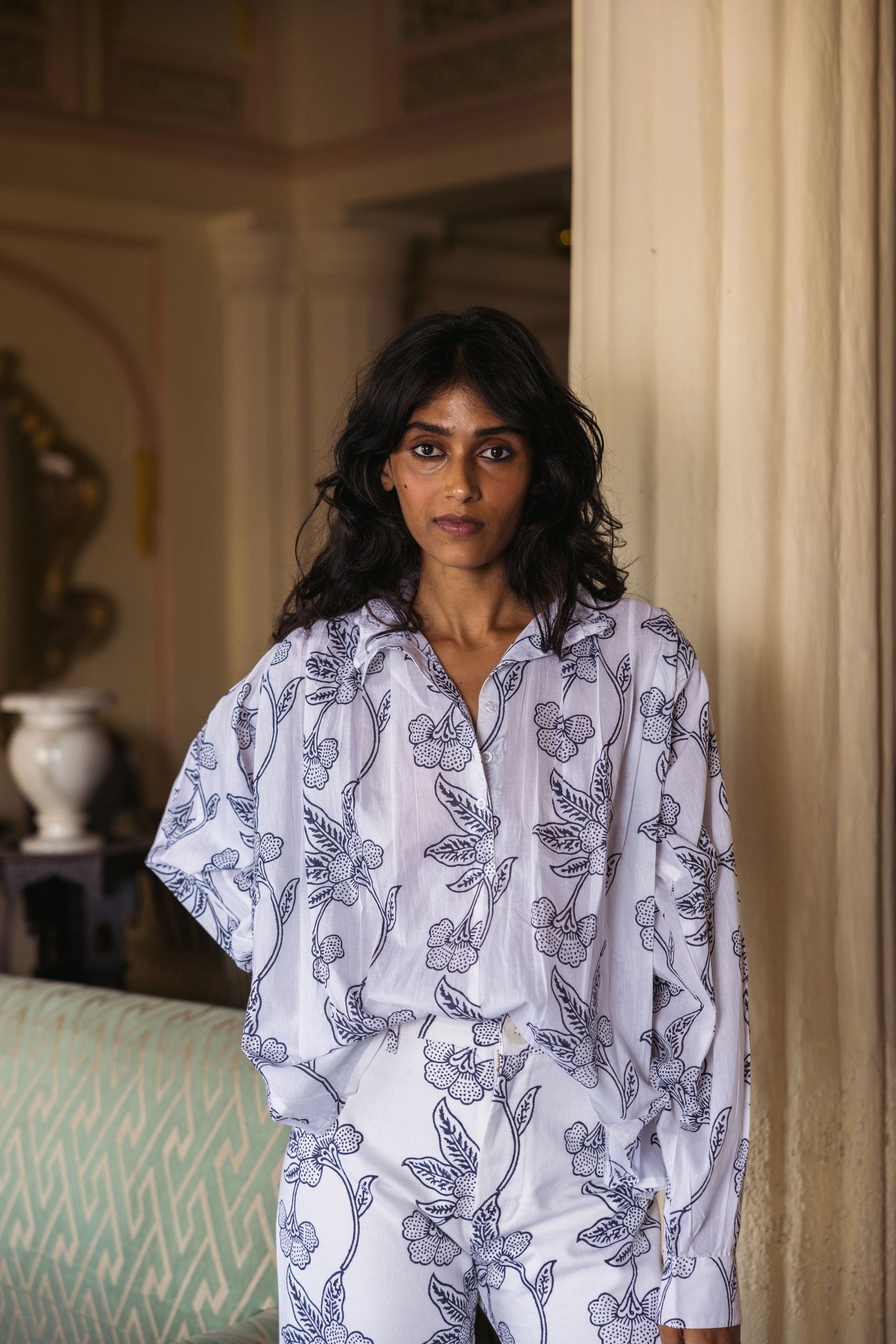 Final Sale: Kali Top in Orchid Print