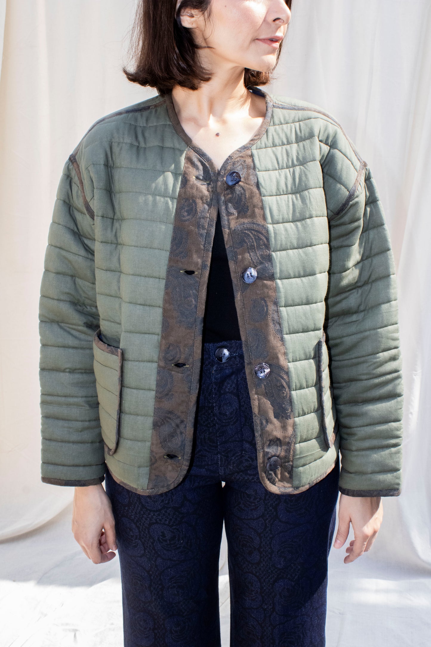 Lazlo Jacket in Paisley Pipings