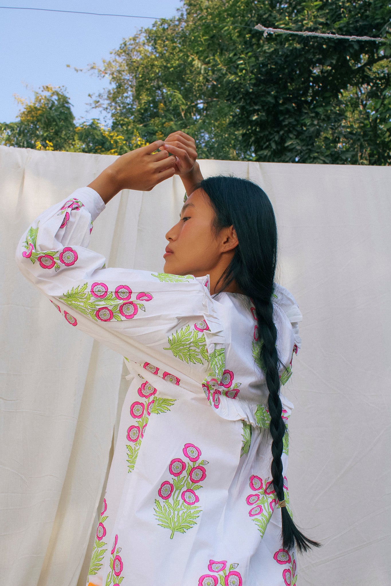 Clover Top in Hot Pink
