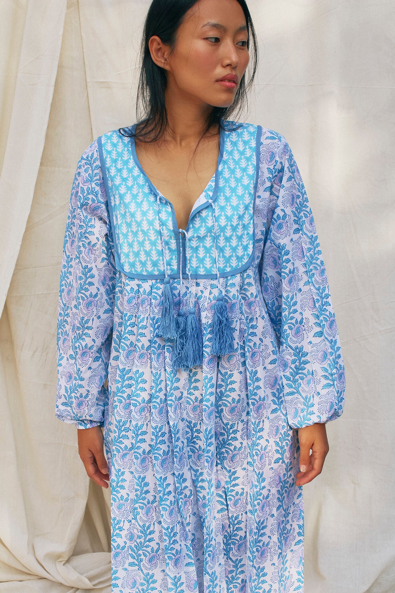 Kitty Dress in Cornflower Blue
