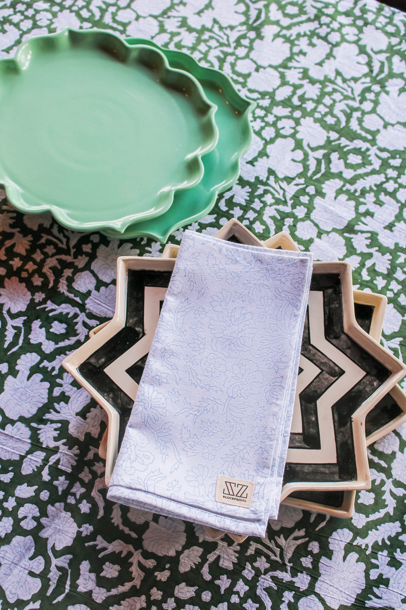 Napkin Set in Cashmere Blue