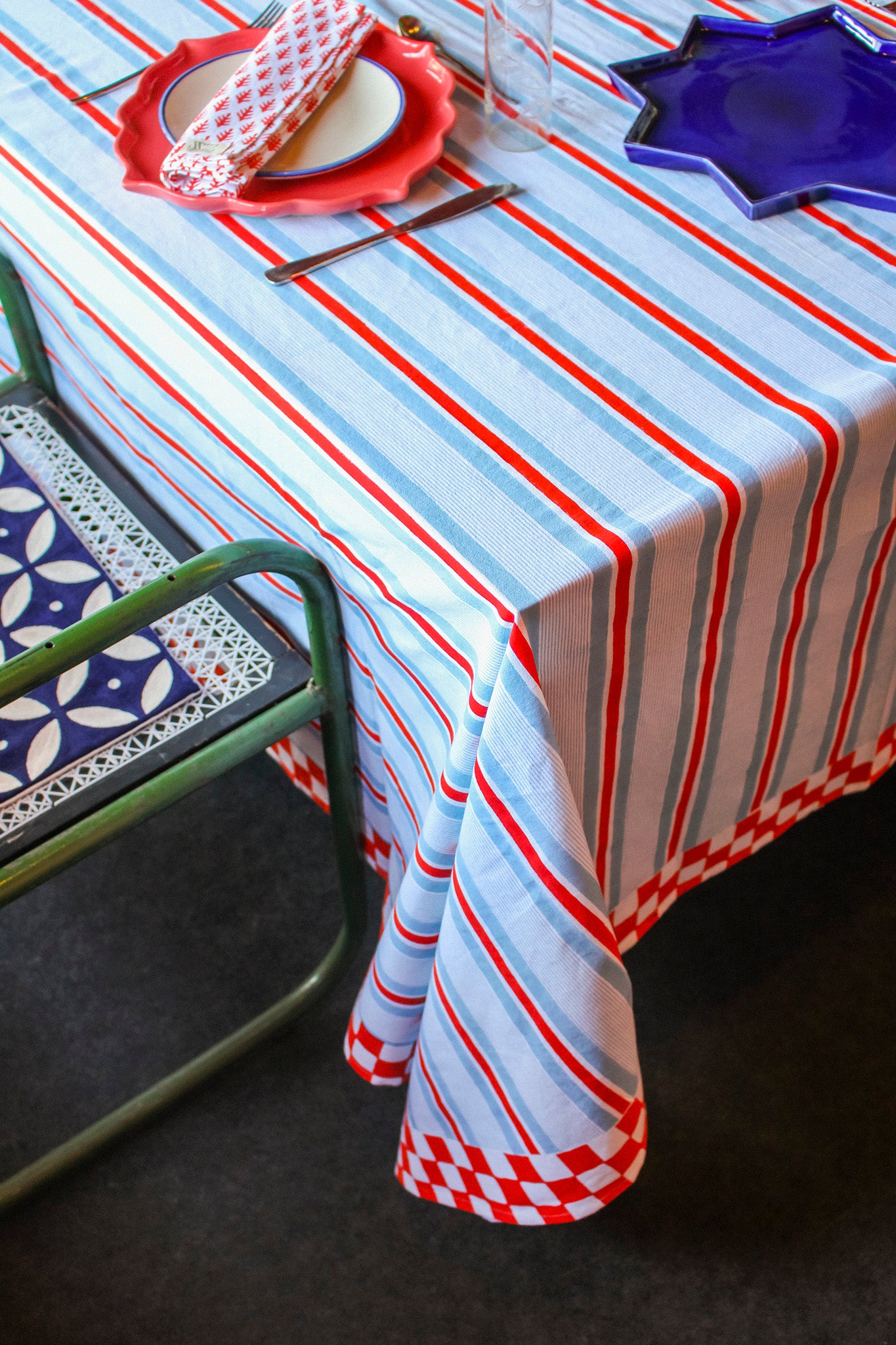 Tablecloth in Cashmere Blue