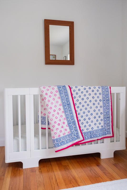 Baby Blanket in Daffodil Print