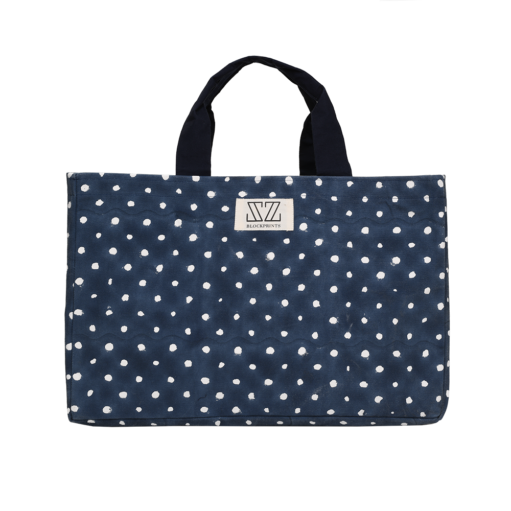 Final Sale: Shopper Bag in Polka Dots