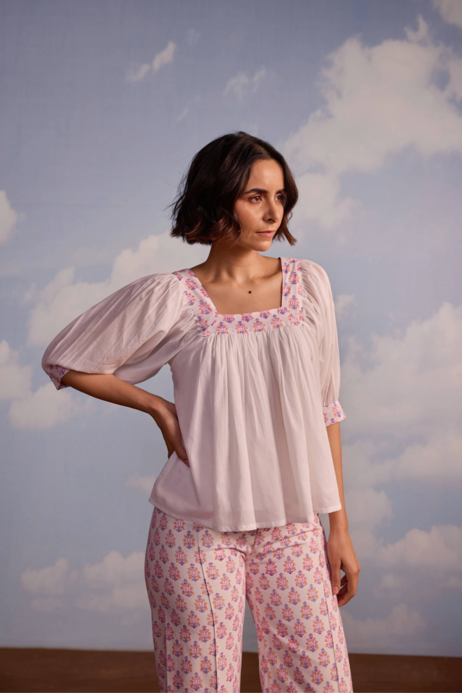 Viti Top in Berry Print