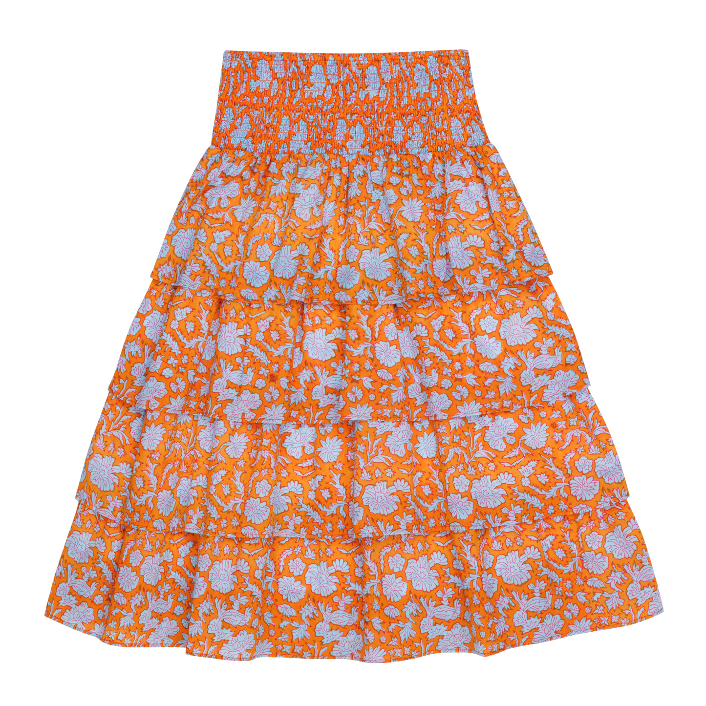 Long Veda Skirt in Nila Print