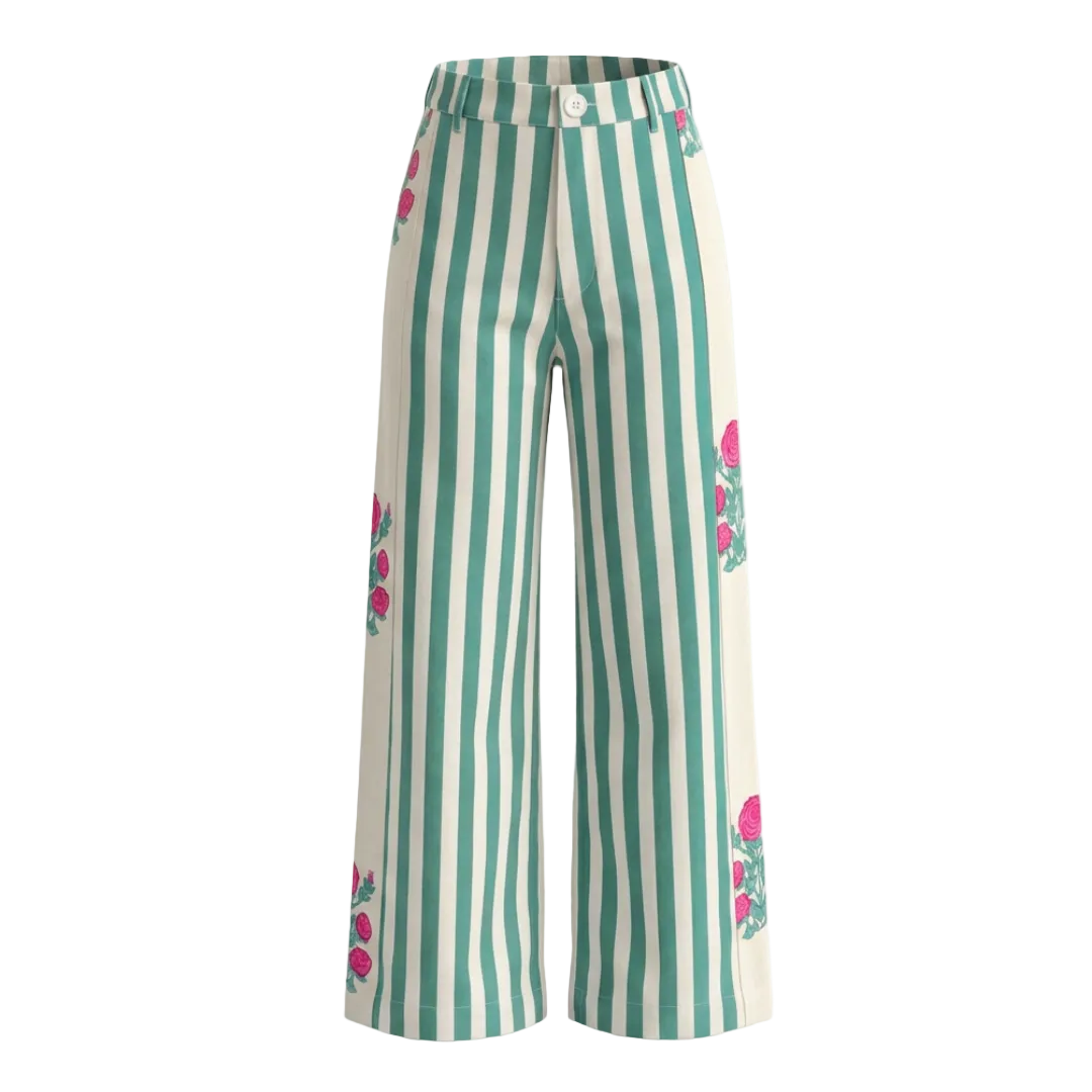Muse Pant in Carnation Print