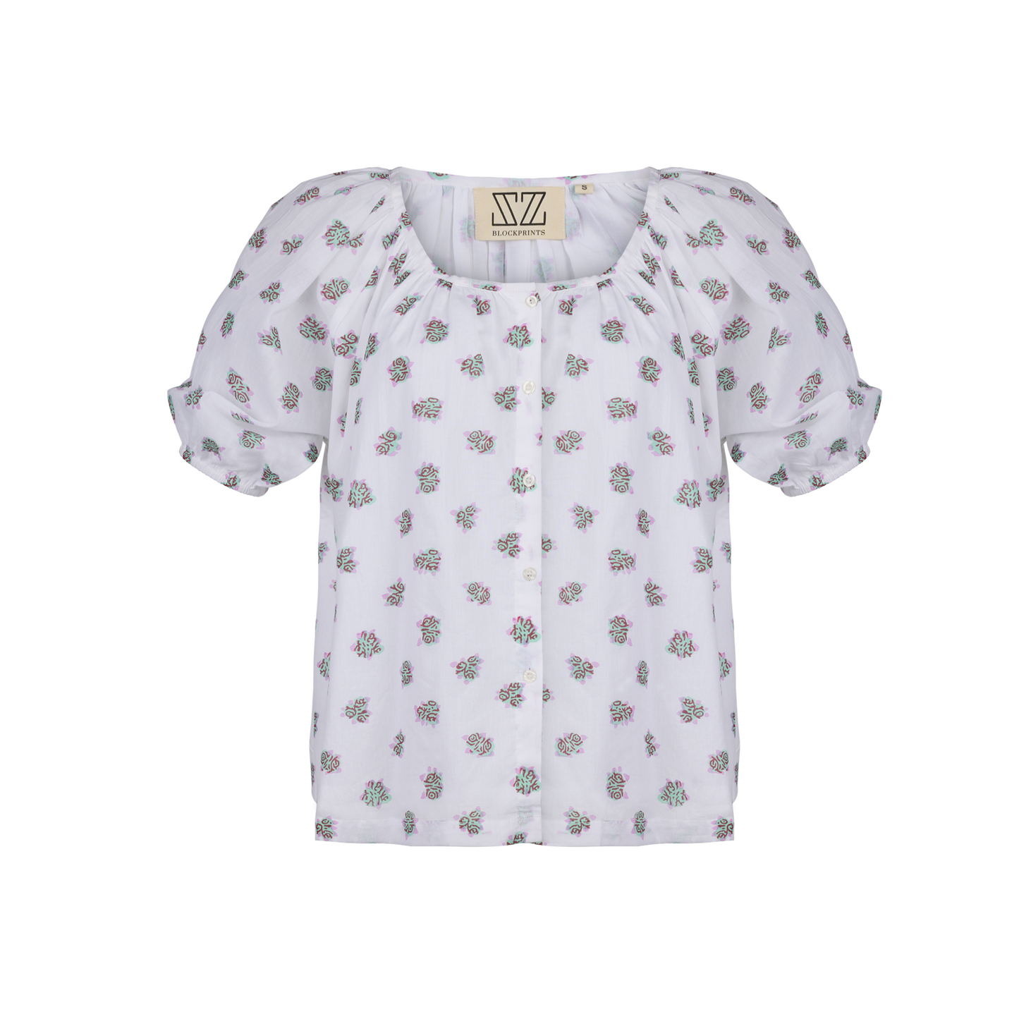 Leila Top in Small English Rose