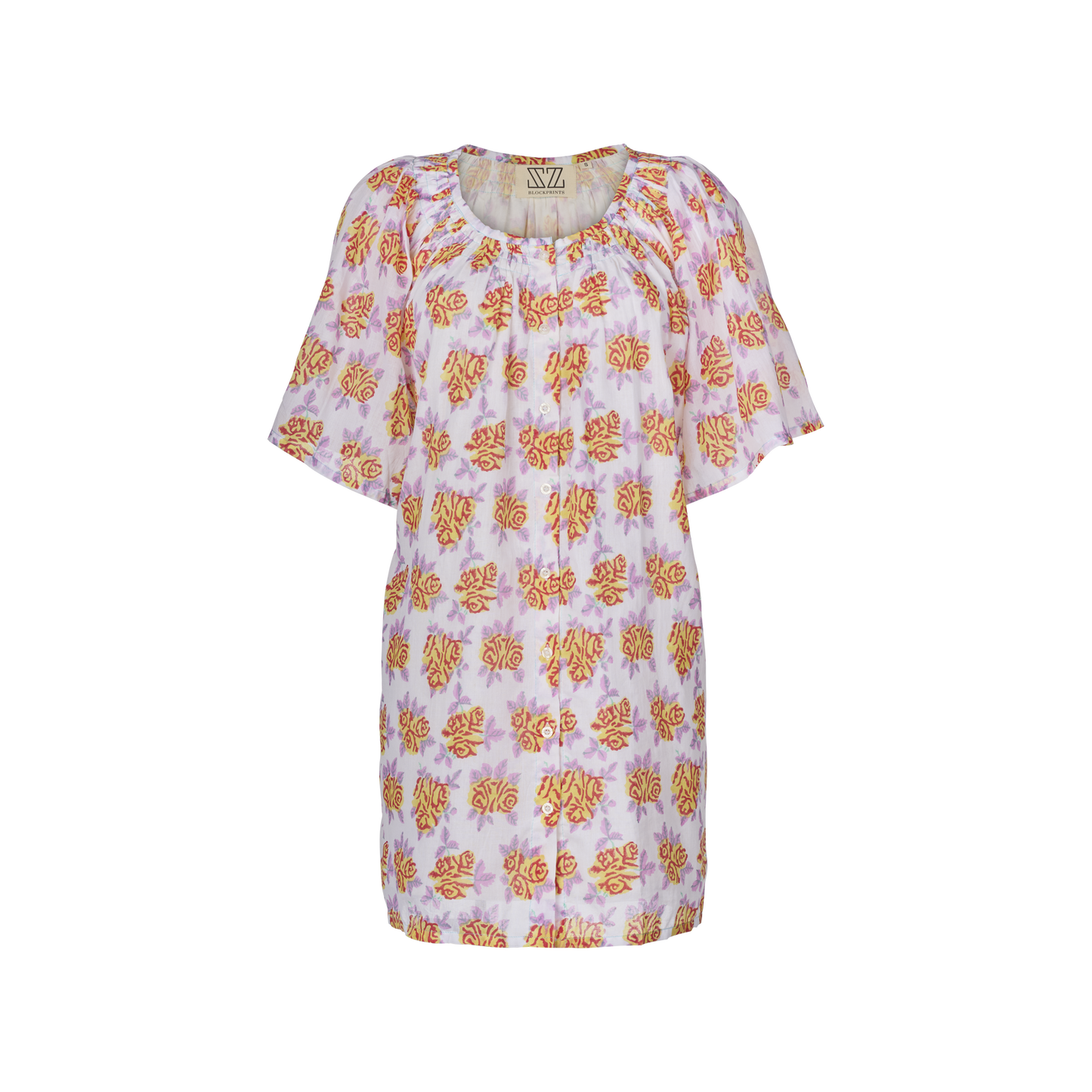 Sage Dress in English Rose Print