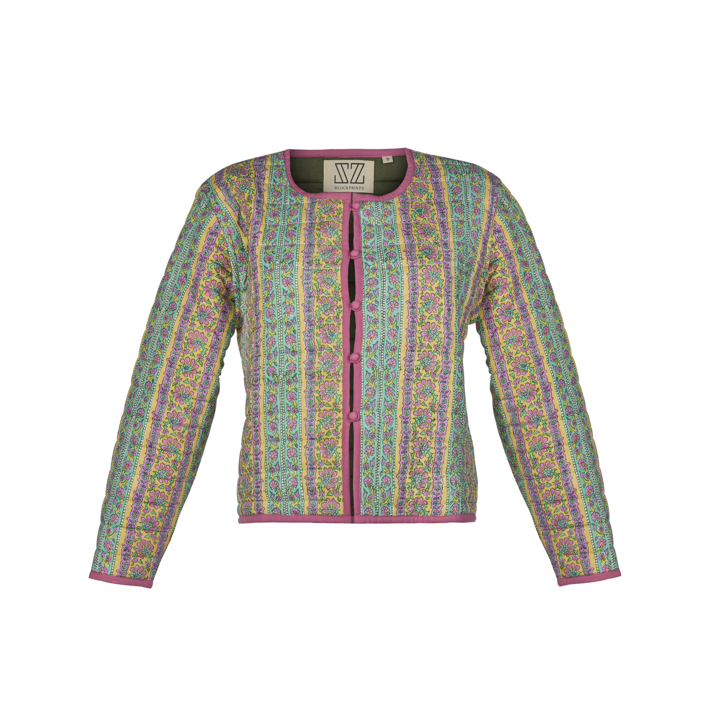 Quilted Jacket in Garland Stripe
