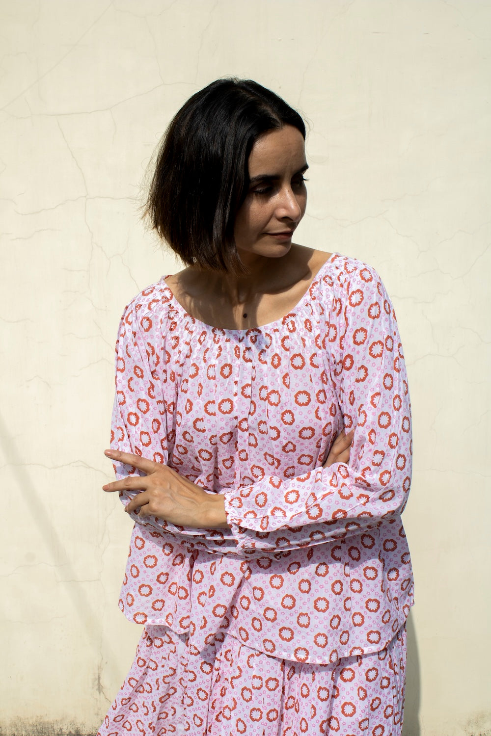 Final Sale: Aarty Top in Daffodil Print