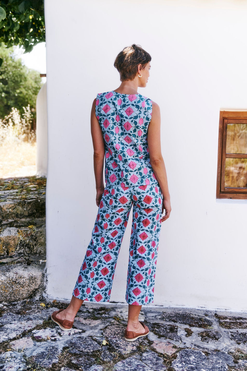 Final Sale: Disco Pants in Lisbon Print