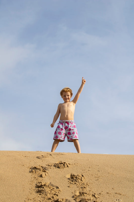 Final Sale: Kid's Short in Rose Print