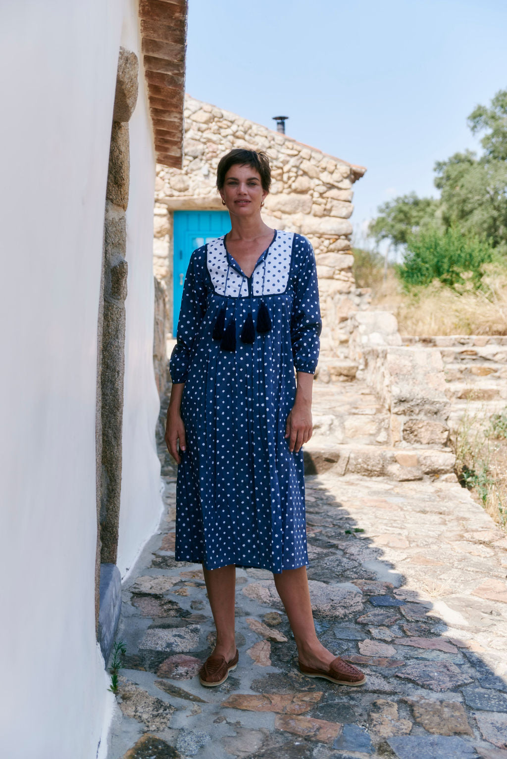 Final Sale: Kitty Dress in Polka Dots