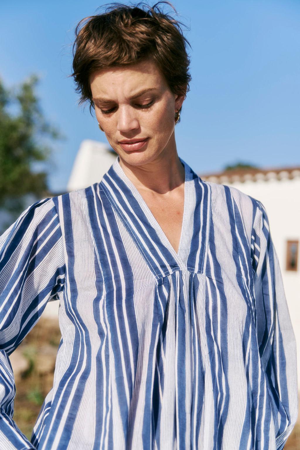 Final Sale: Leo Dress in Seaside Stripes