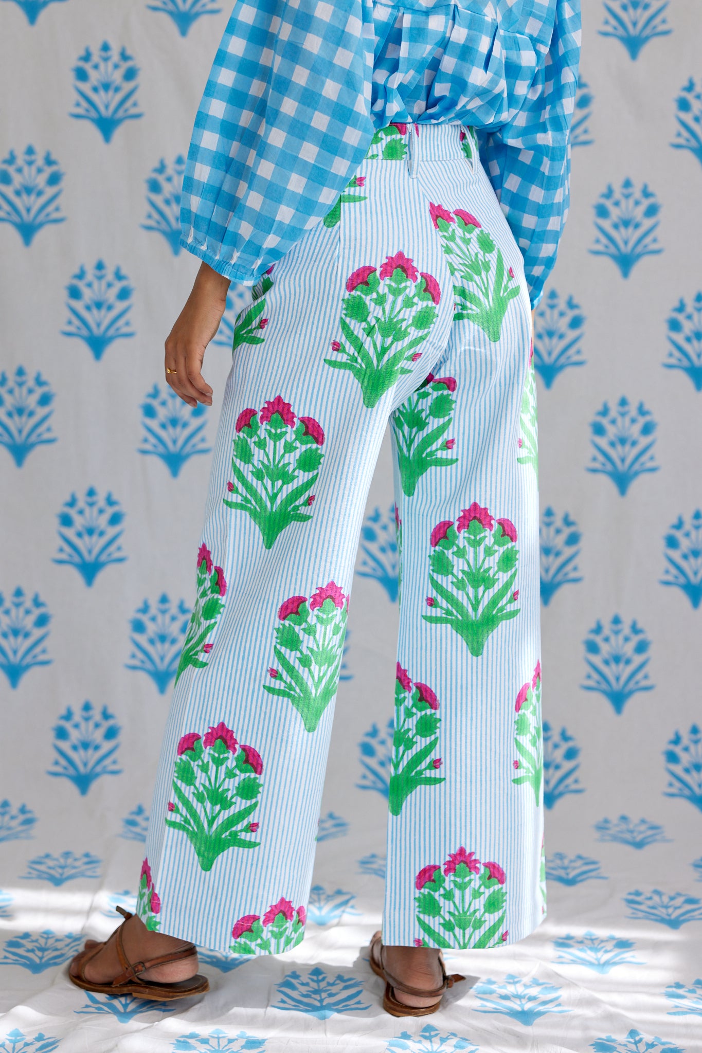 Final Sale: Disco Pants in Hot Pink & China Blue