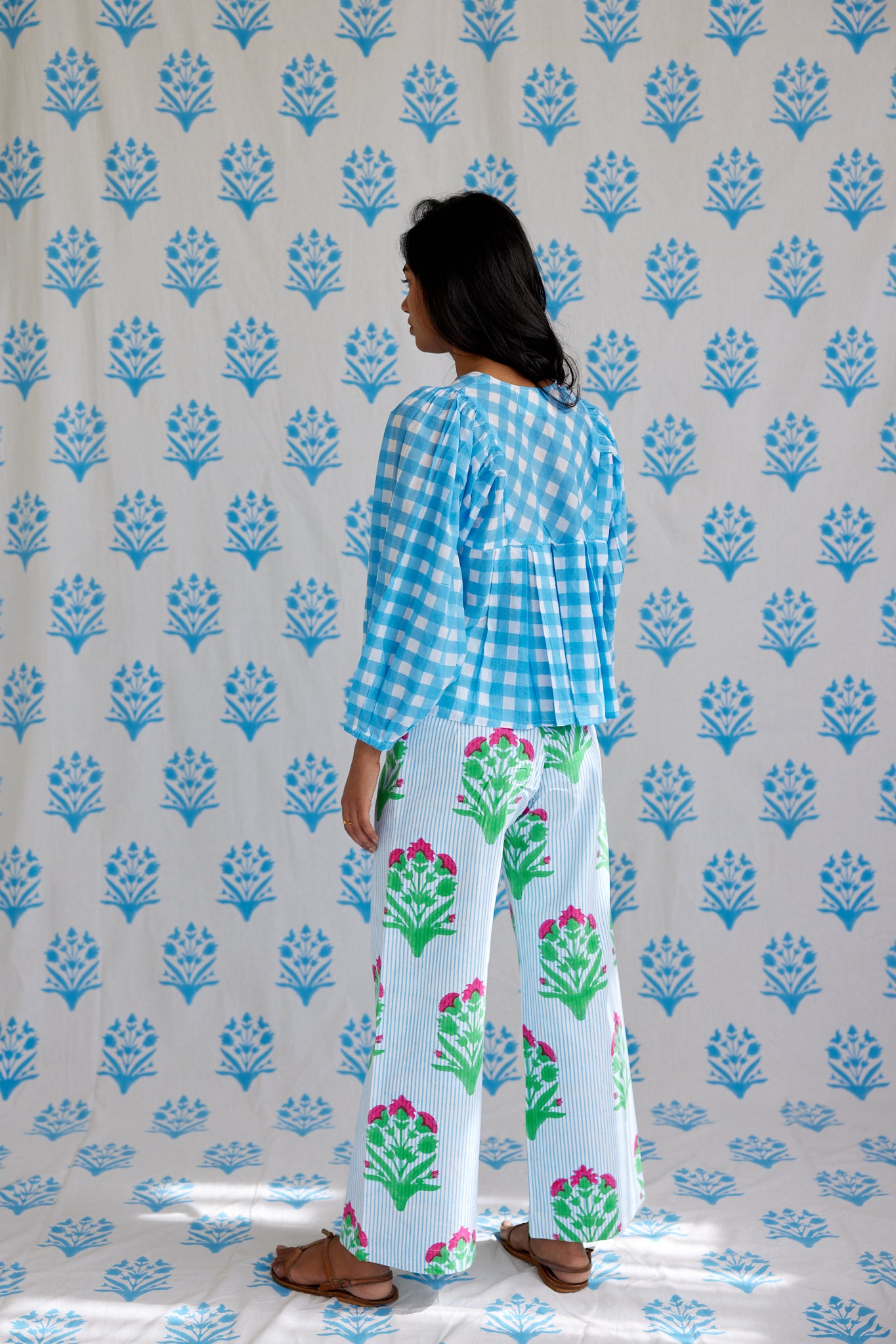 Final Sale: Disco Pants in Hot Pink & China Blue
