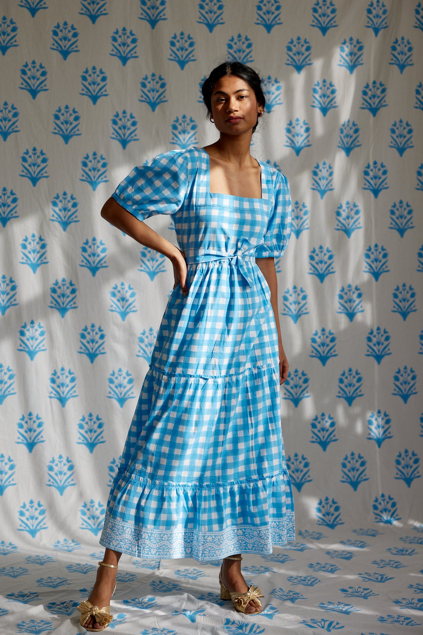 Final Sale: Divya Dress in China Blue