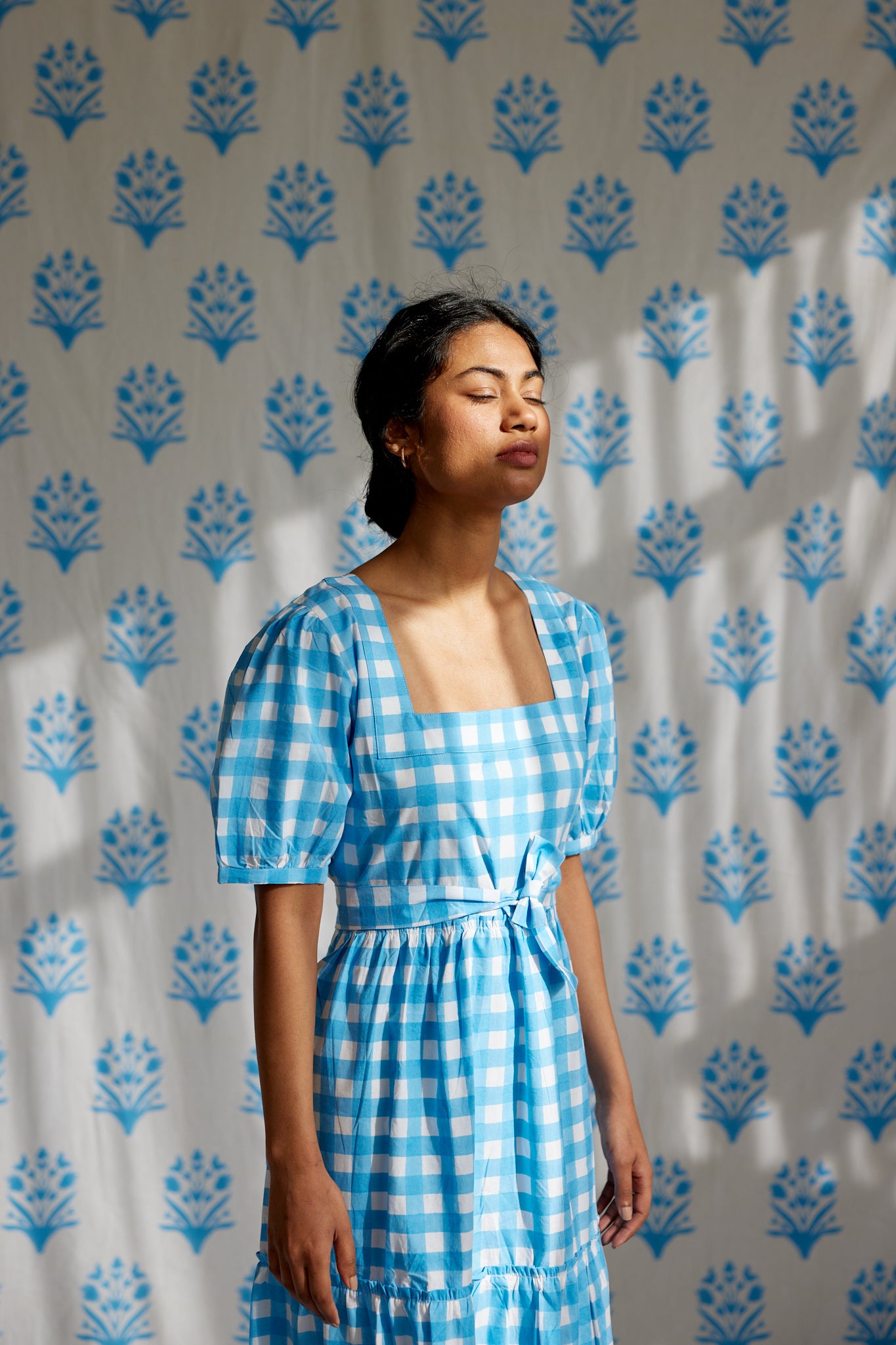 Final Sale: Divya Dress in China Blue