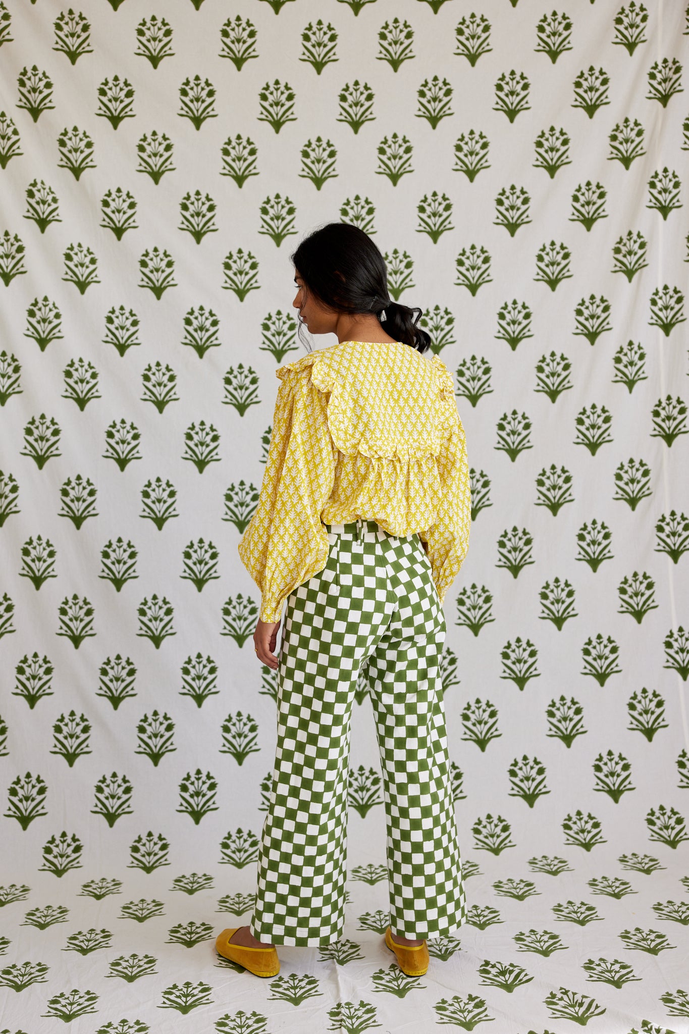 Disco Pants in Moss