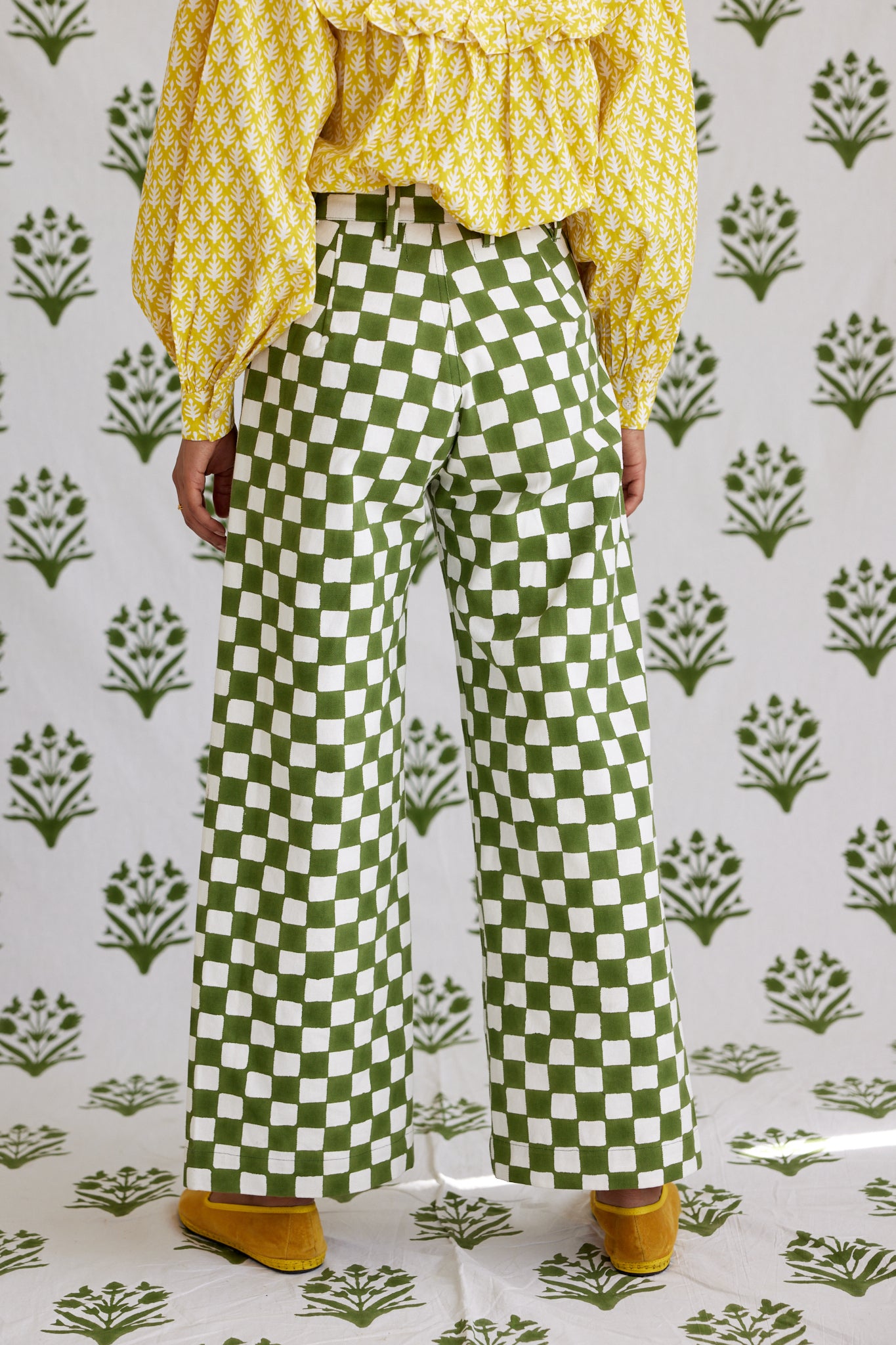 Disco Pants in Moss