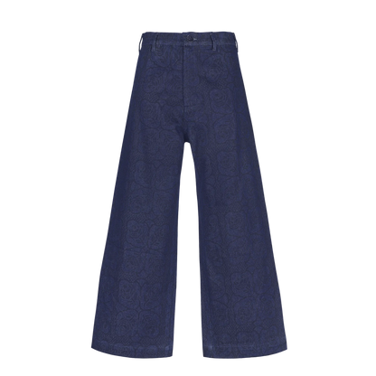 Denim Disco Pant in Rose & Roll