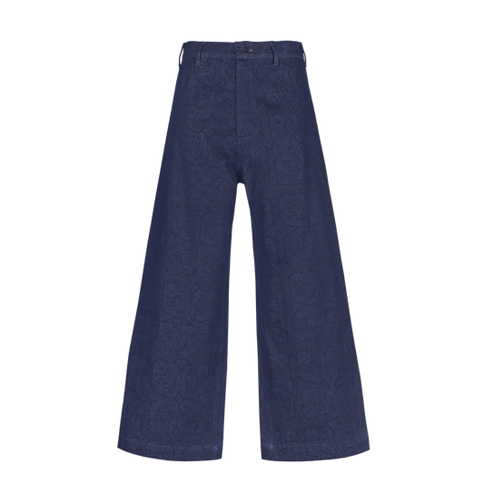 Denim Disco Pant in Rose & Roll