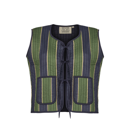 Sloane Vest in Jai Stripe