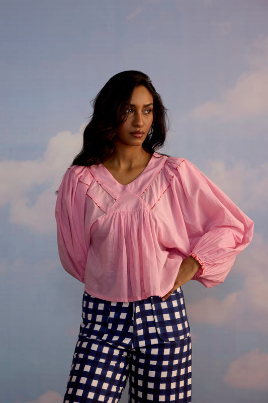 Sai Top in Rose Quartz