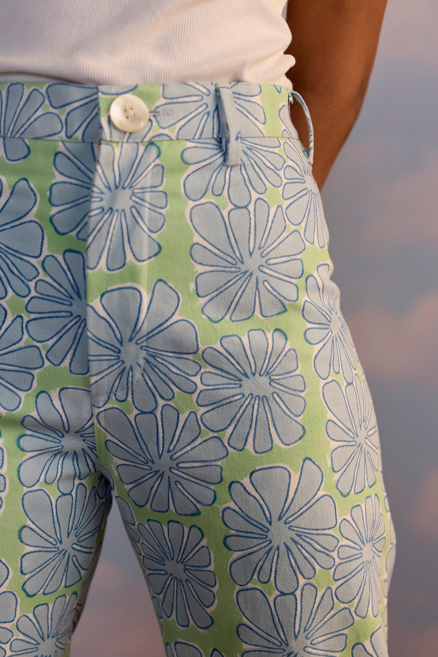 Disco Pants in Tropical Print