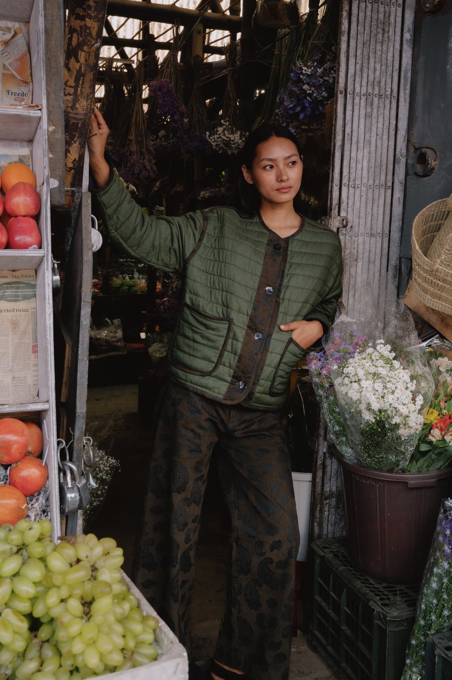 Lazlo Jacket in Paisley Pipings