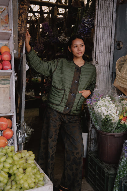 Lazlo Jacket in Paisley Pipings
