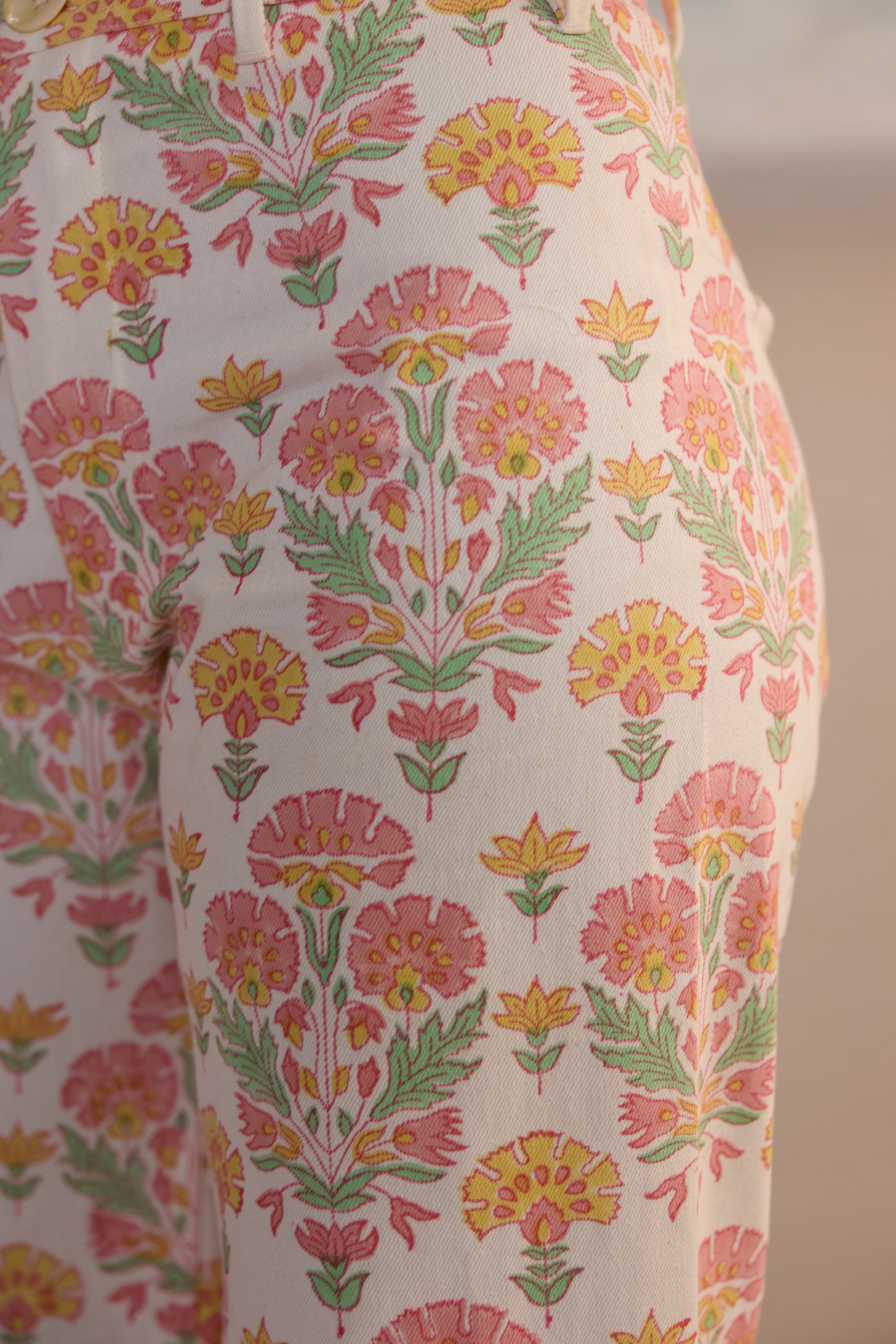 Disco Pants in Big Geranium Print