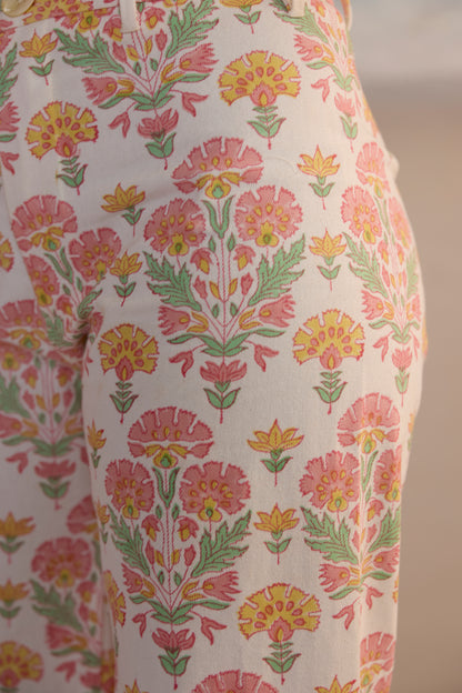 Disco Pants in Big Geranium Print