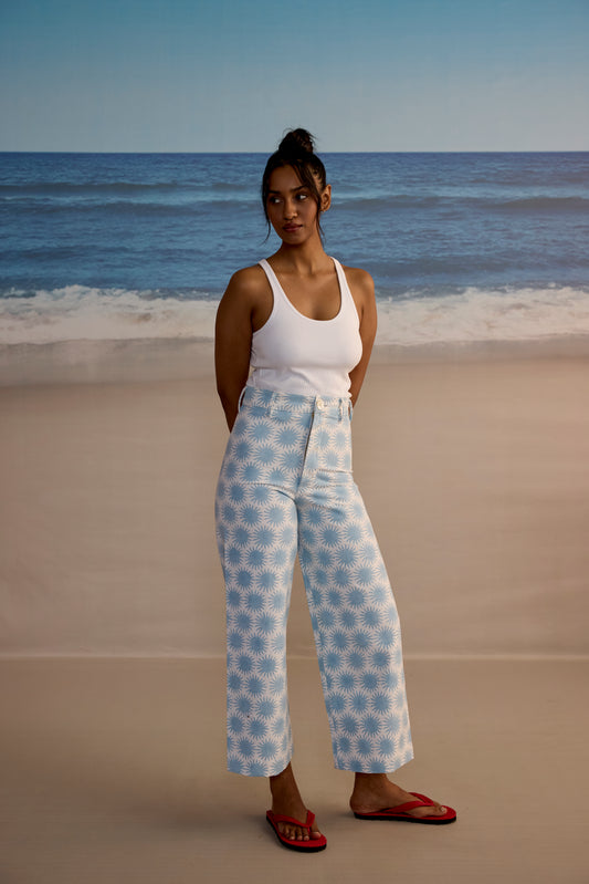 Disco Pants in Sun Print