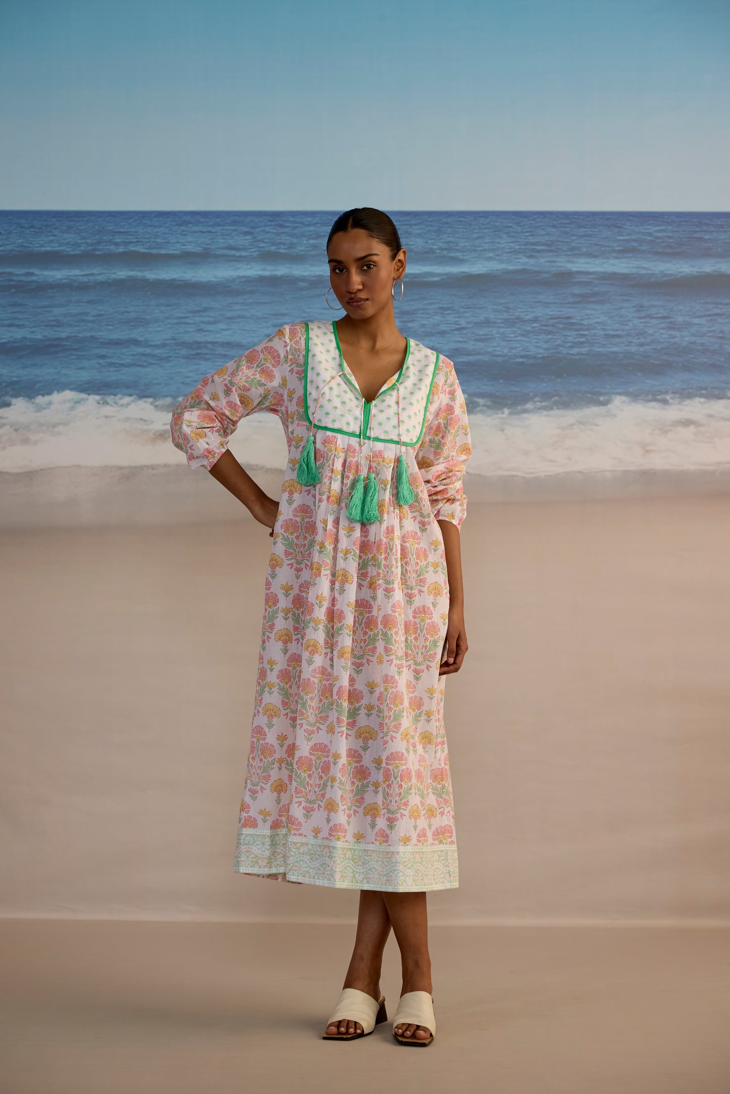 Kitty Dress in Big Geranium Print