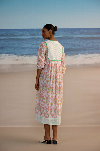 Kitty Dress in Big Geranium Print