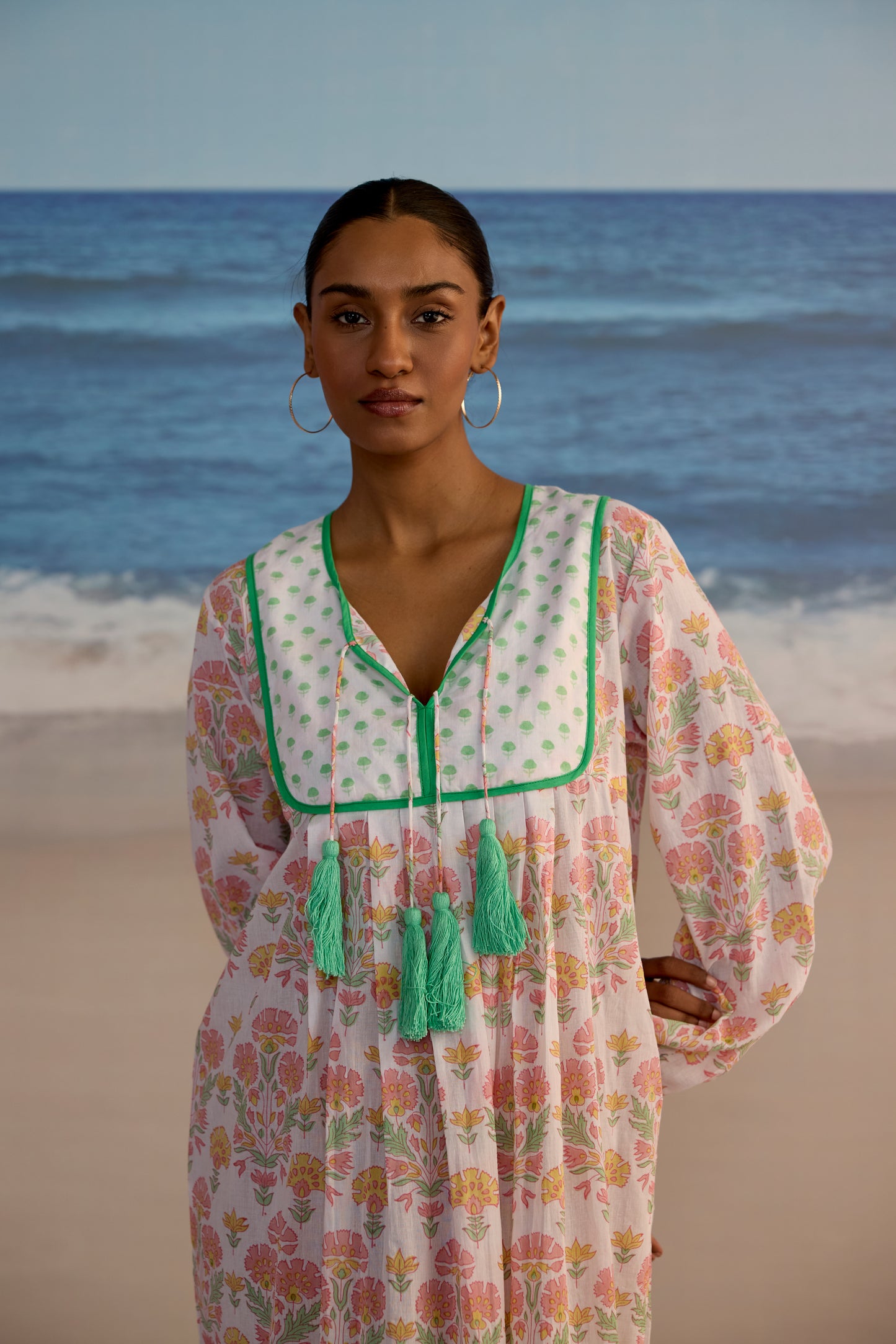 Kitty Dress in Big Geranium Print