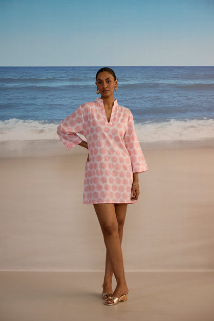 Short Douce Dress in Sun Print