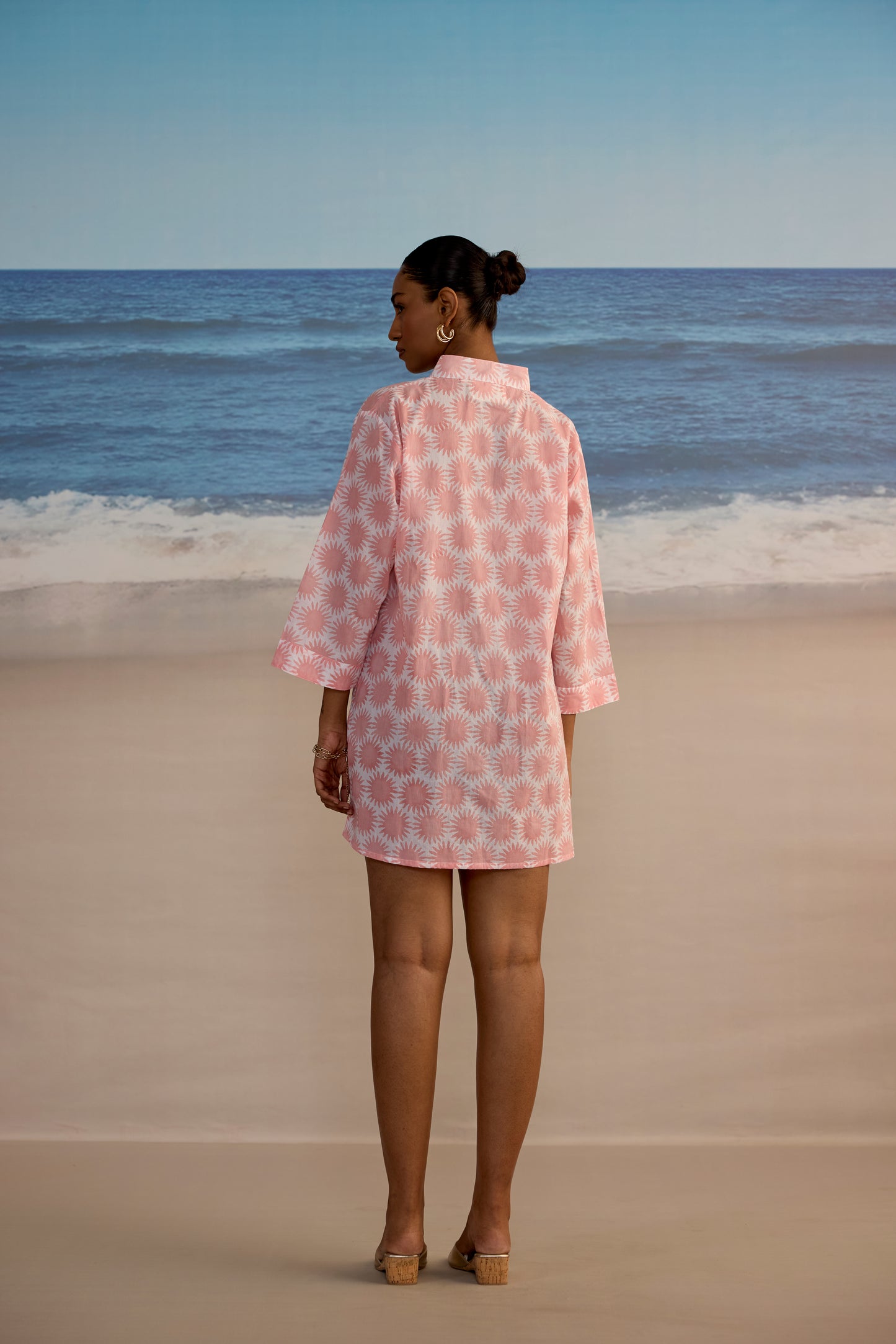 Short Douce Dress in Sun Print