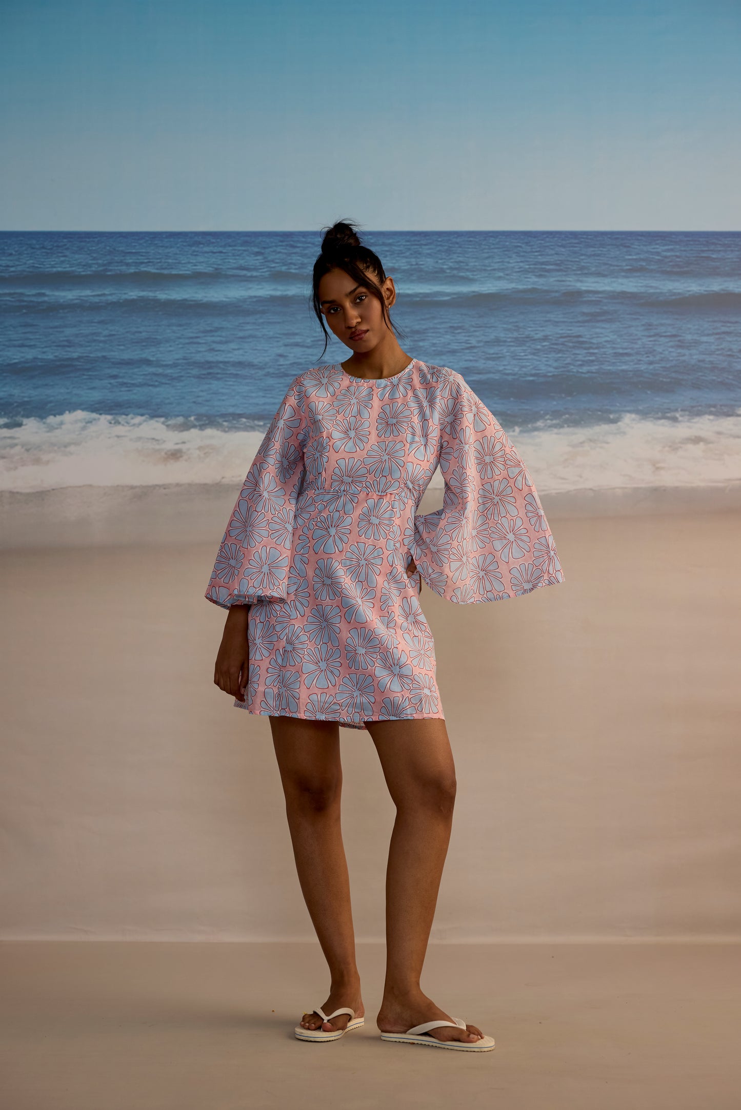 Mary Dress in Tropical Print